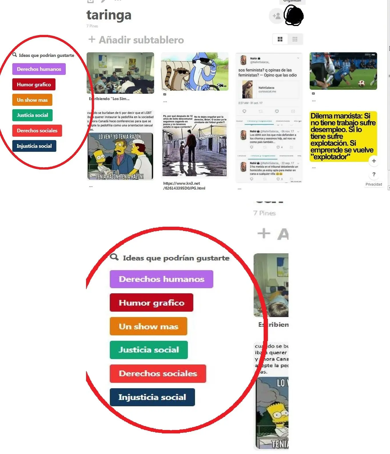 El algoritmo tendencioso de Pinterest