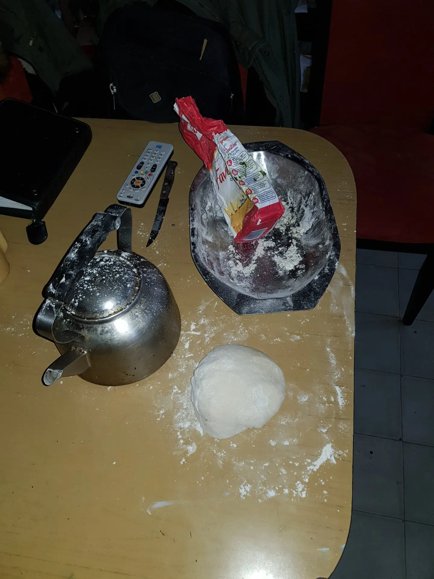 Torta frita en una tarde de lluvia