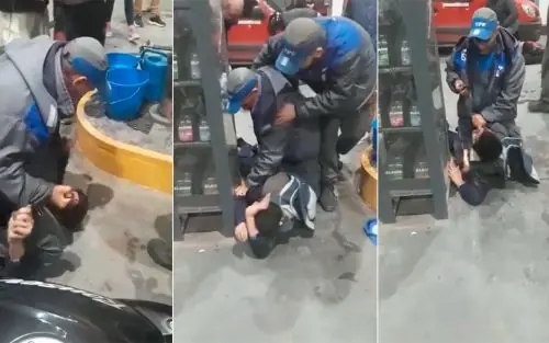 Playero linchó a un ladrón intentó dispararle dos veces