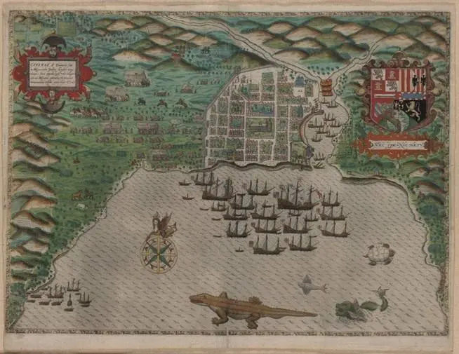 España contra piratas del caribe
