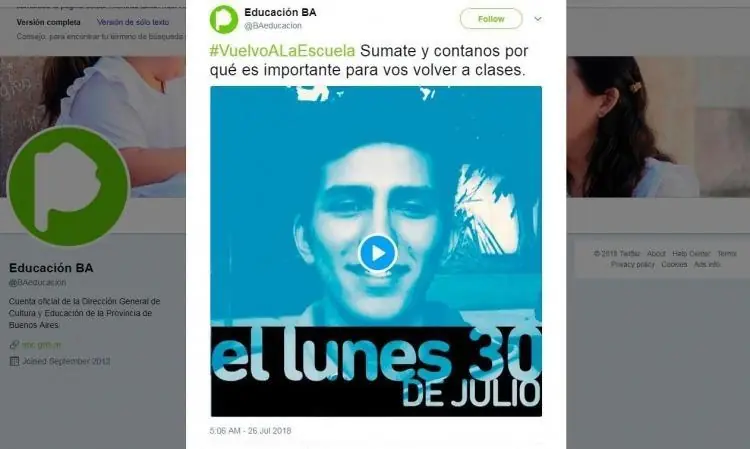 Vidal publicó un video anti-paro docente trucho