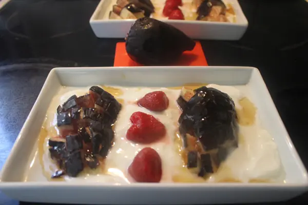 Higos con fresas