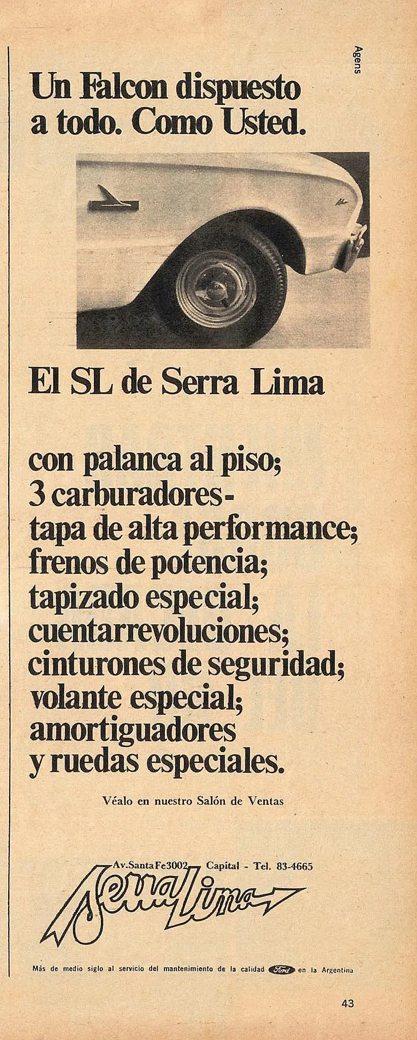 Ford Falcon SL, versión de concesionaria
