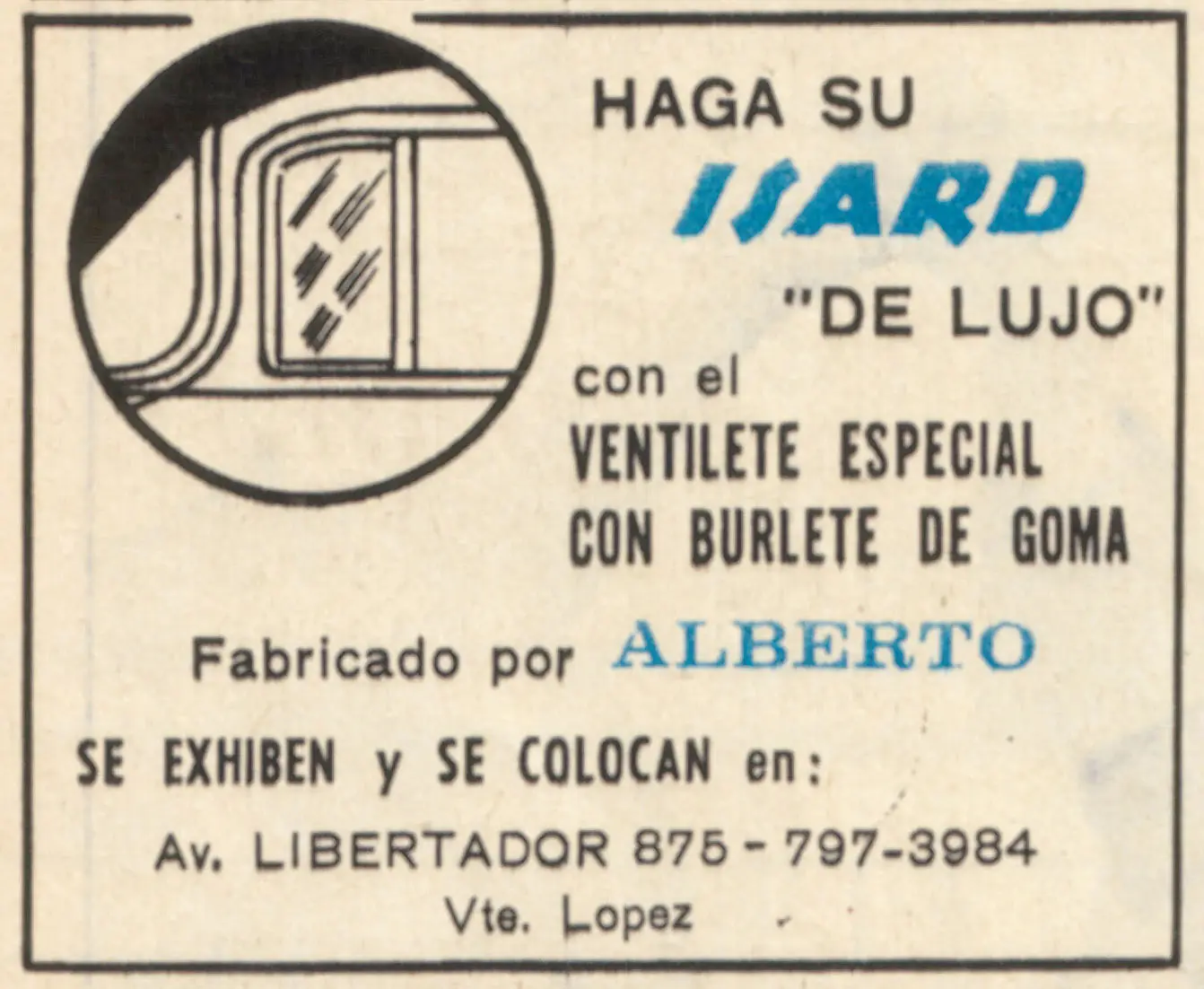 Ventilete para Isard