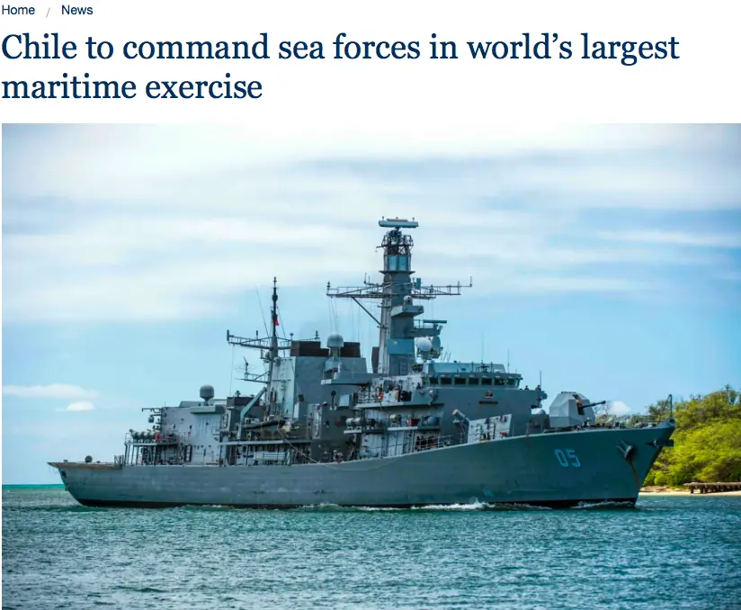 Chile Al Mando del Ejercicio Naval Mas Grande del Mundo