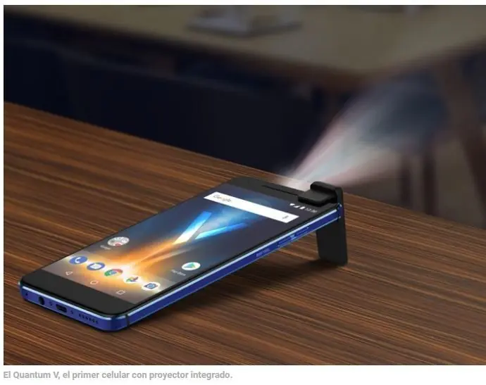 Celulares Quantum: a menos de $2.000 y con proyector láser