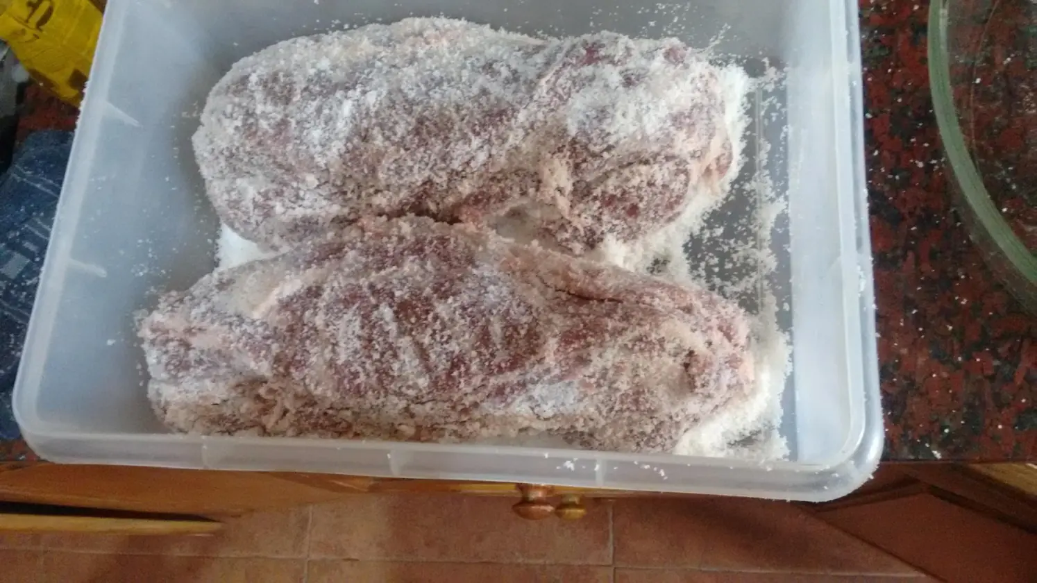 Bondiola curada, receta propia