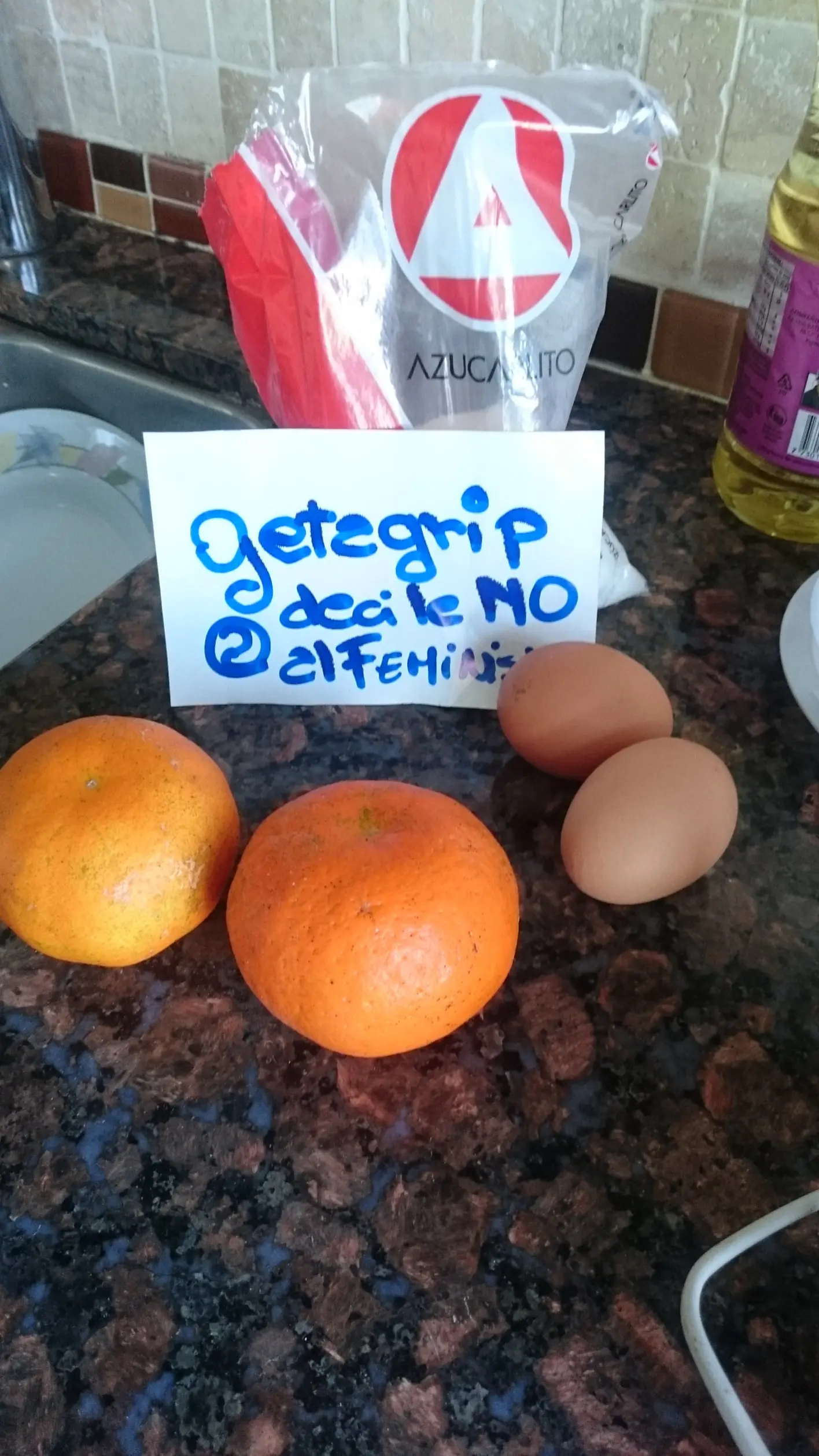 Torta de naranja, Anti Feminista ( como yo ) en licuadora