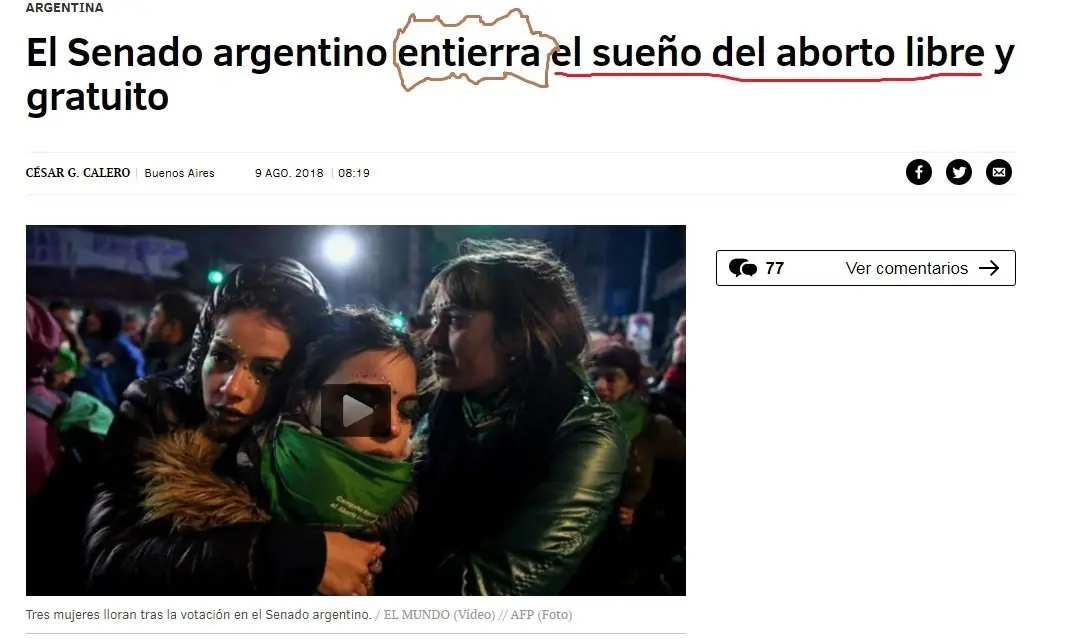 Manipulación mediática internacional proaborto.