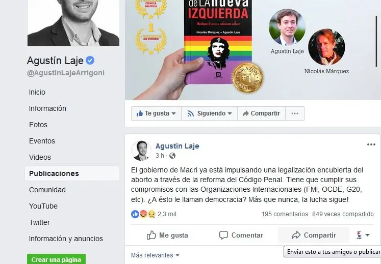 Urgente, plan B para despenalizar el aborto, Laje lo dijo