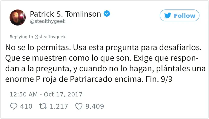 Tambaleo los argumentos antiabortistas con sencilla pregunta
