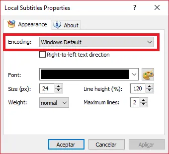 subtitulos en windows media player