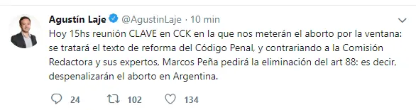 Tension: El gobierno a favor de despenalizar el aborto