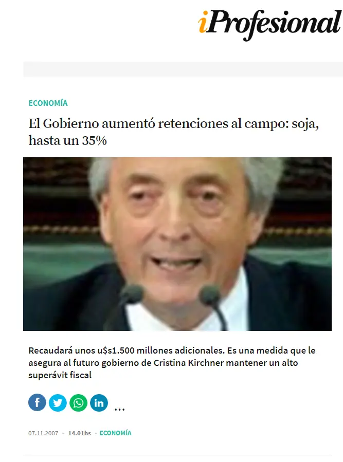 Sorpresa: El gobierno suspendio la baja de retenciones