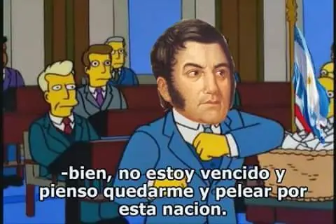 Los Simpson: Si San Martín y Belgrano revivieran