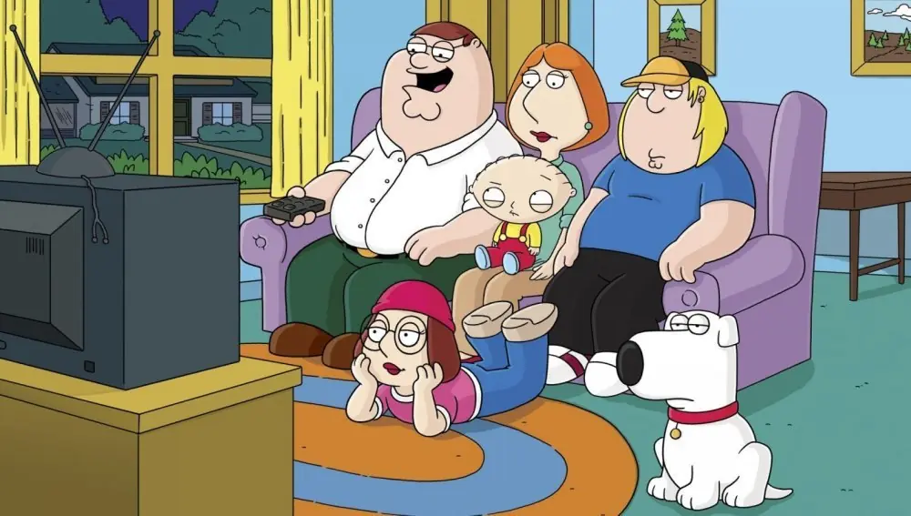 padre de familia y los simpsons