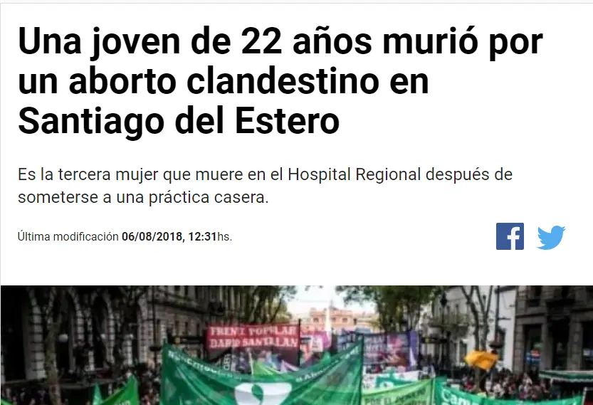 Se cayo la opereta Pro aborto