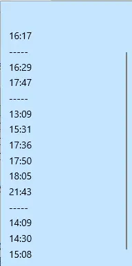 Un colectivo pasa frente a mi casa y anote su frequencia