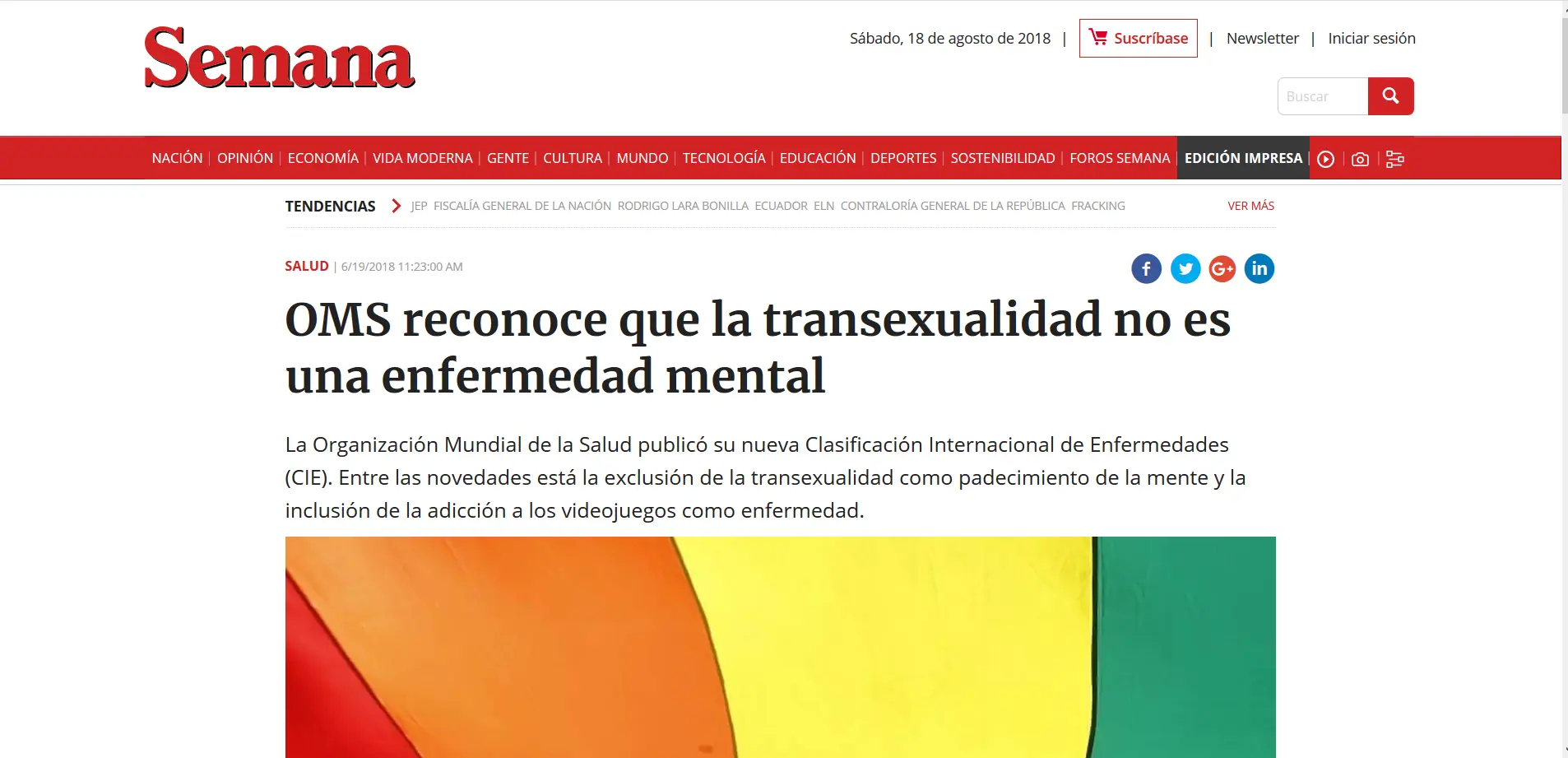 OMS: ser trans, una enfermedad todavía, el gran engaño