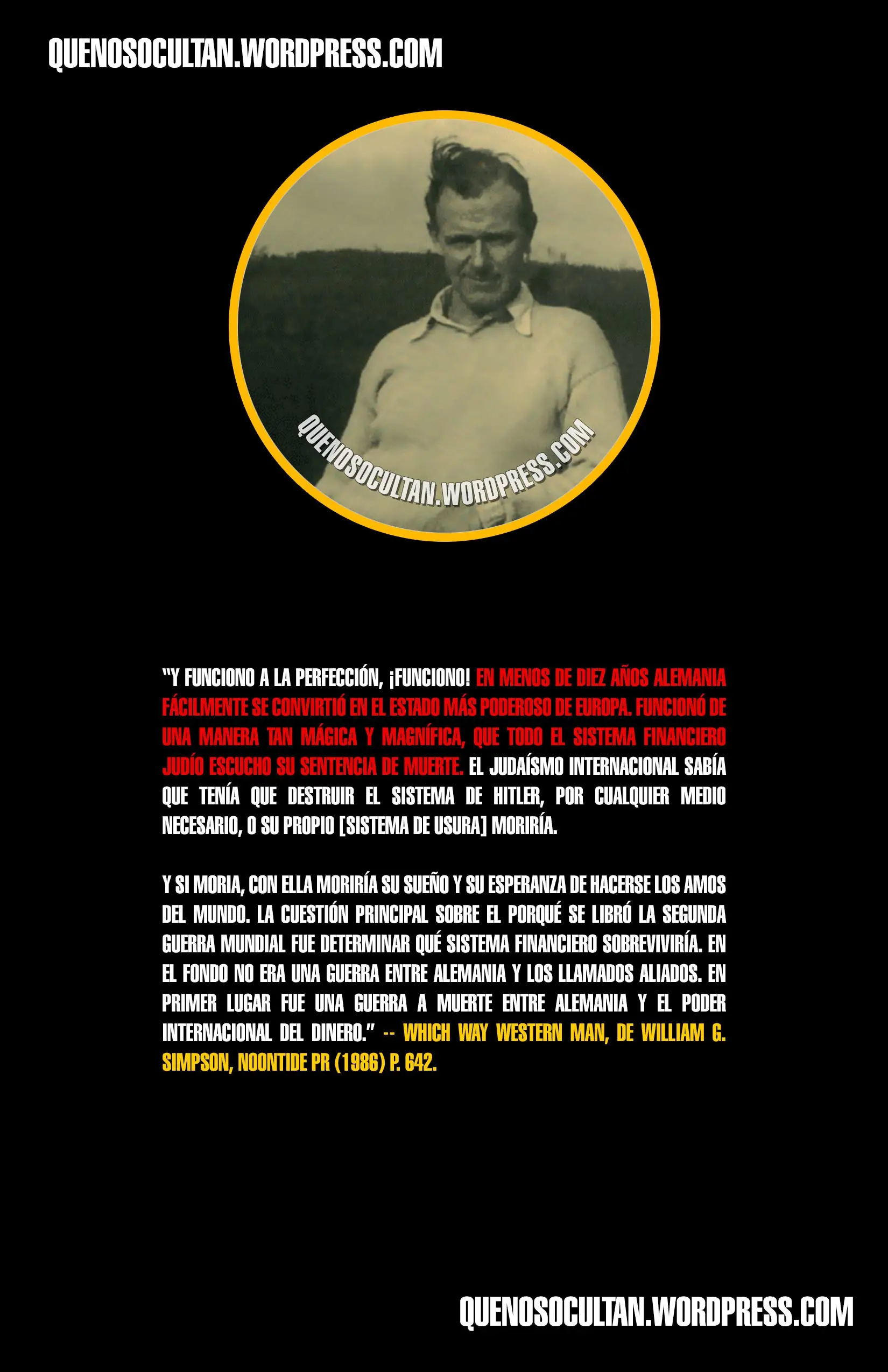 Nacional Socialismo vs Capitalismo/Comunismo