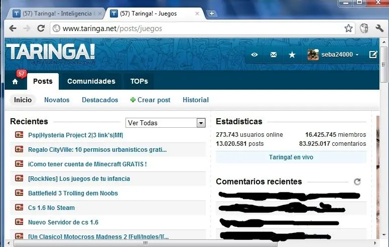 Taringa! una web llena de gente inteligente!