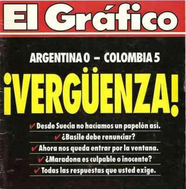 Hace 25 años Colombia derrotó a Argentina por 5-0