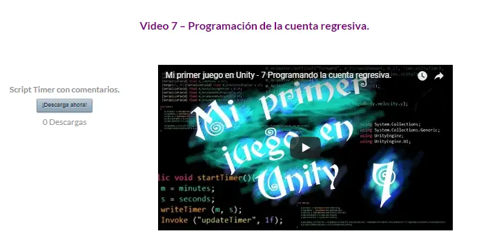 Mi primer juego en Unity-7 Programando la cuenta regresiva