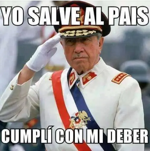 Pinochet 2do padre de la patria de Chile libertador del pais