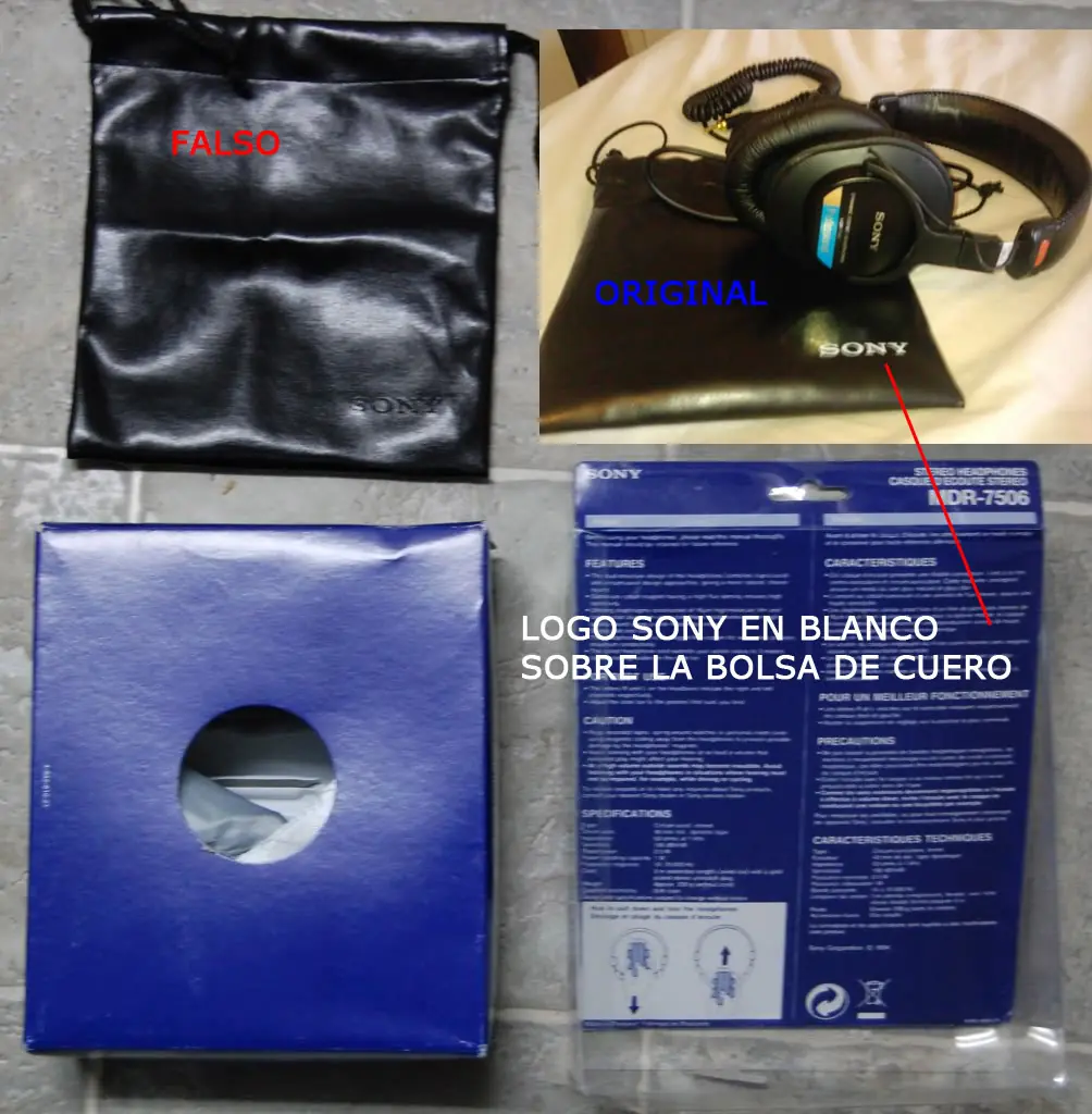 Auriculares Sony MDR 7506 / V6 / V700 D / Falsificados !!!! Auriculares Sony MDR 7506 / V6 / V700 D / Falsificados !!!!
