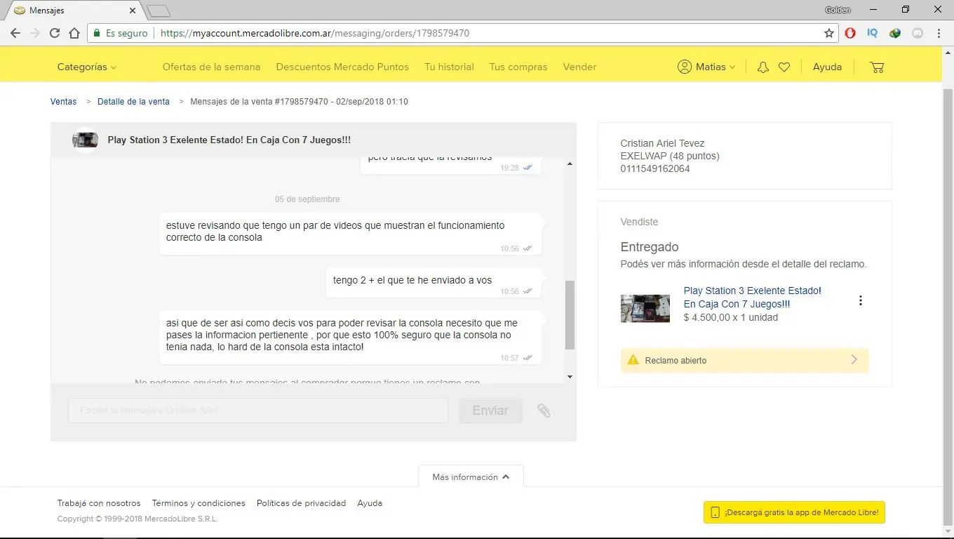 Me estafaron en MercadoLibre y no se hacen cargo