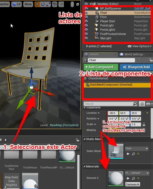 Componentes de Unreal Engine 4
