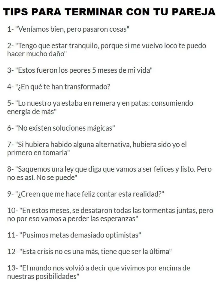tips para terminar con tu pareja