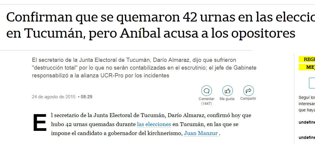 Post K desmentido.