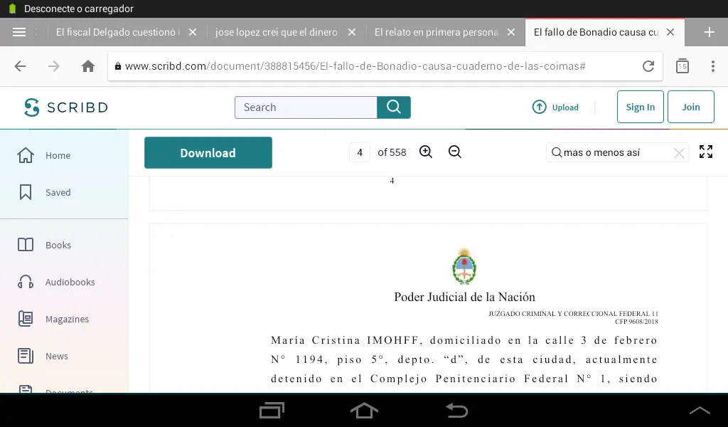 Lopez no dijo que los bolsos eran de cfk, la nacion mintio
