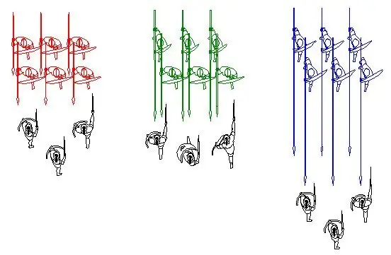 Los tres tipos de falange