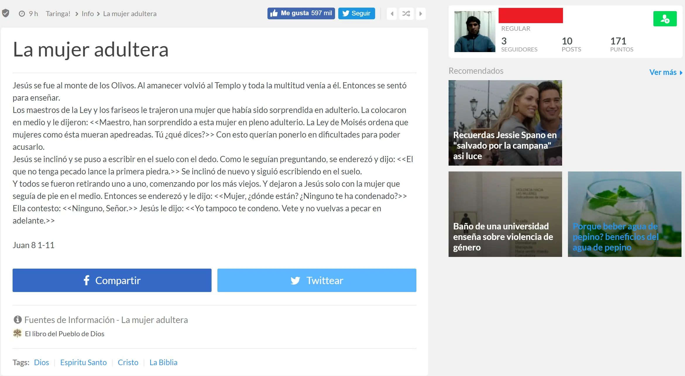 Lógica progresista ejemplificada