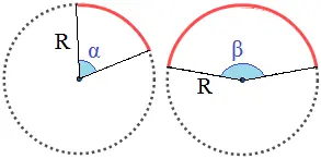 Longitud de arco de circunferencia