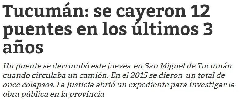 Pase por el puente de Cambiemos y no se cayó