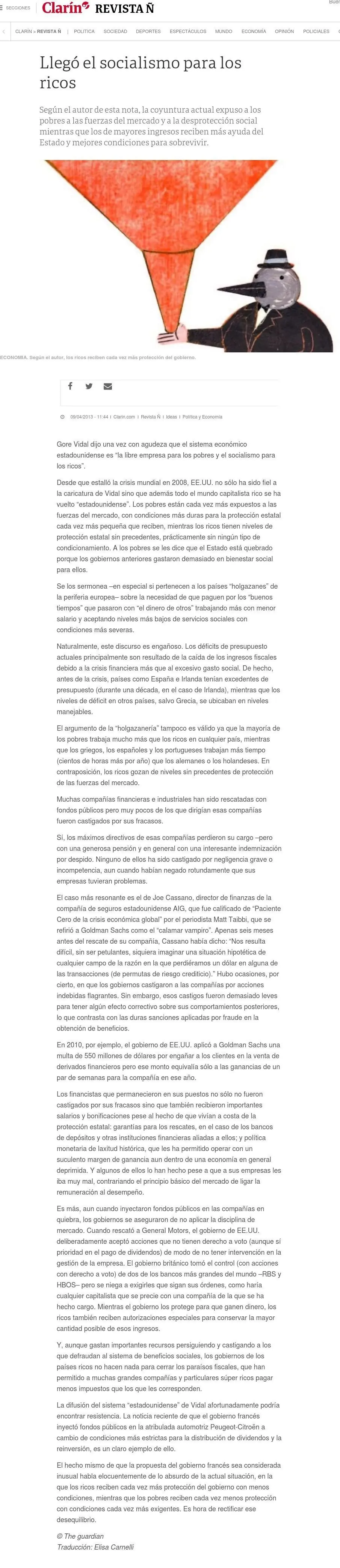 Argentina: Socialismo para ricos?