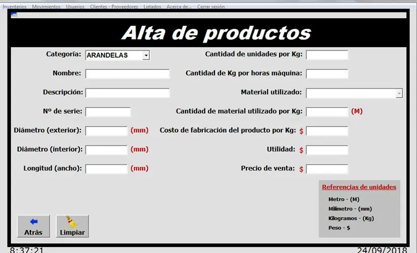Hice un software para una fábrica metalúrgica