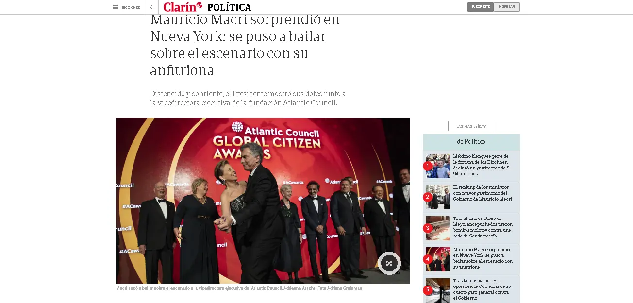 Macri sorprendió en Nueva York: se puso a bailar