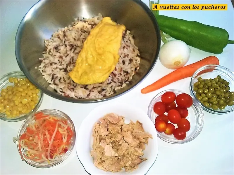 Ensalada de arroz salvaje