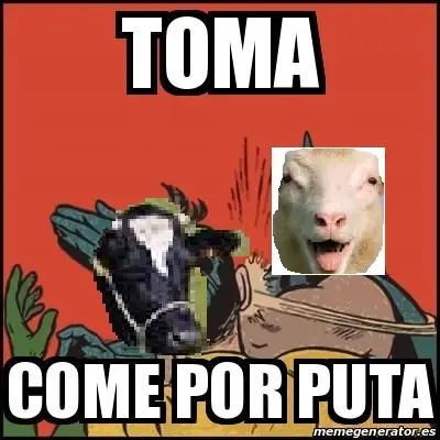 Borrego vs vaca...¡Terrible nucazo!