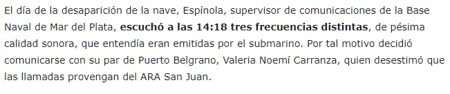 Urgente: Noticia sorprendente sobre el Ara San Juan