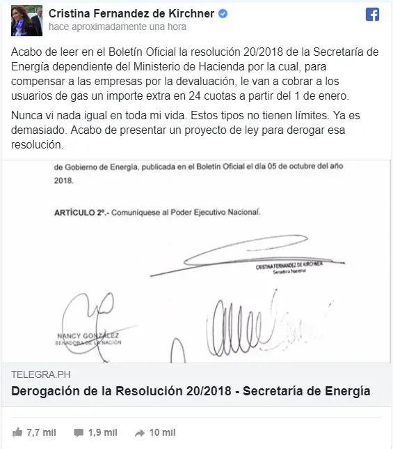 insolito impuesto al gas De locos