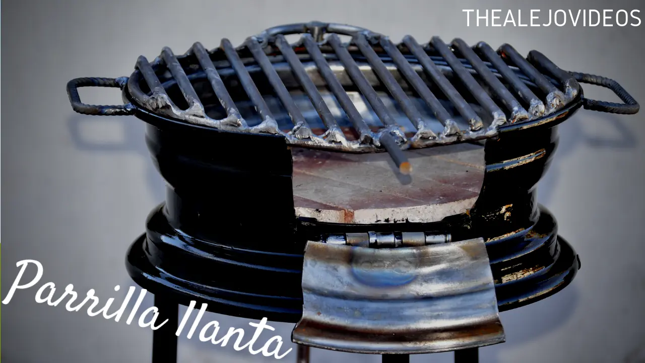 Como hacer una parrilla con una llanta