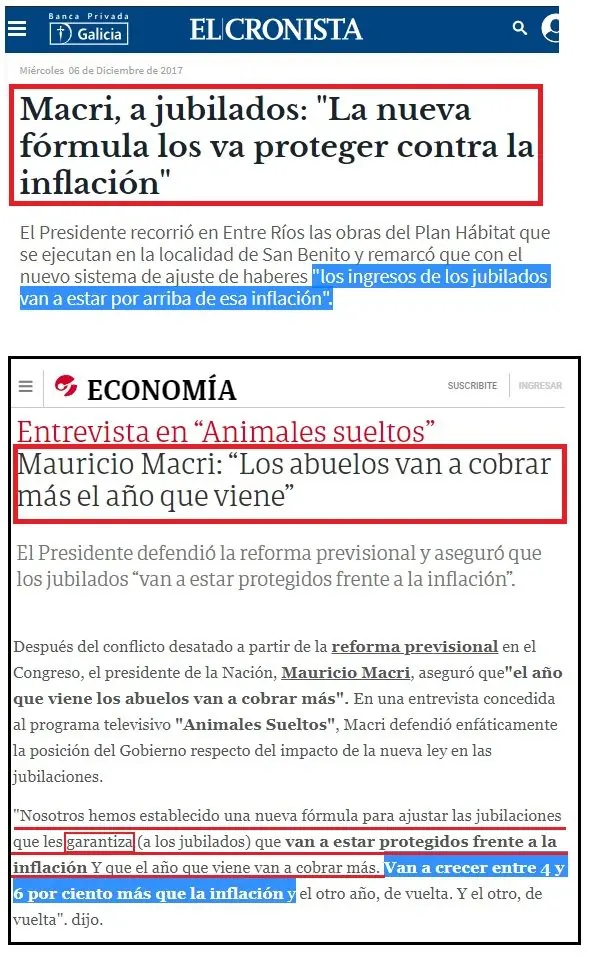 La reforma previsional es buena decían