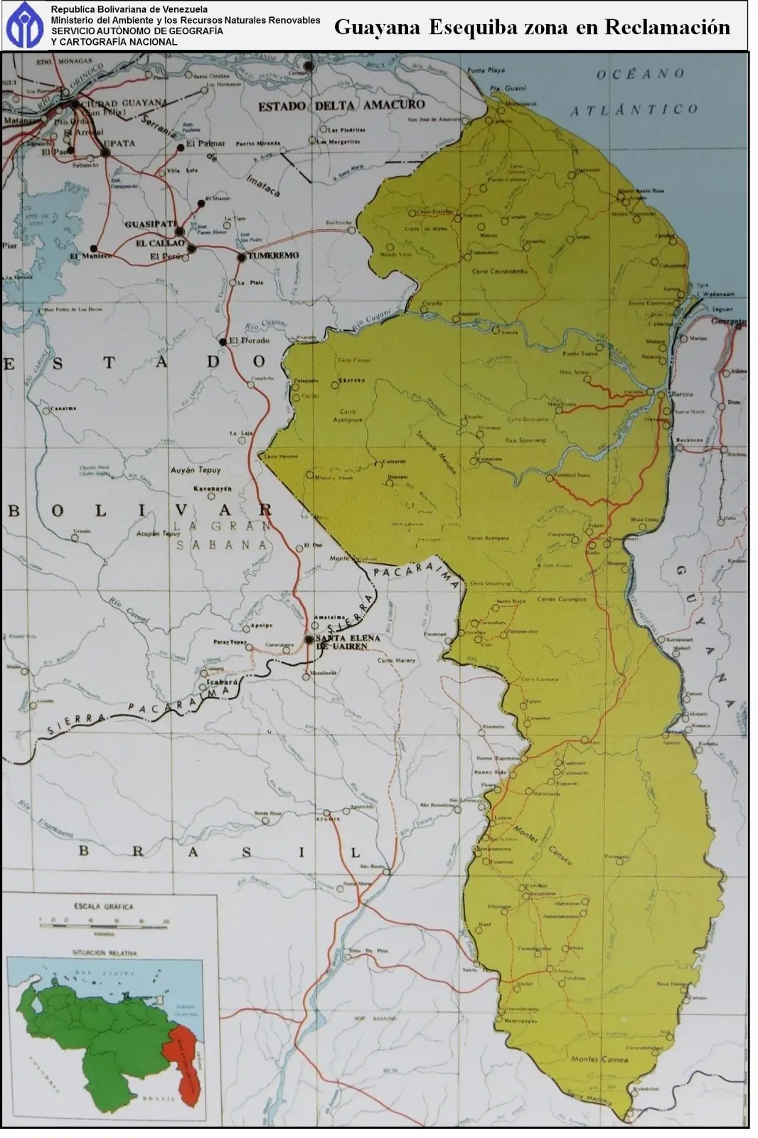 zona en reclamacion venezolana