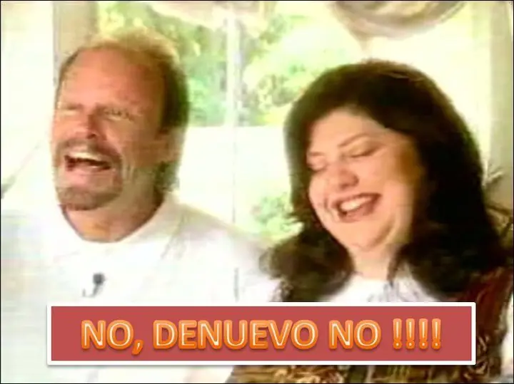 no de nuevo decia