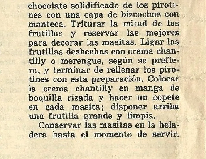 Tres postres con frutillas